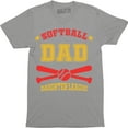thumbnail image 1 of Softball Dad Daughter League - Funny Baseball Gift From Son Men's T-Shirt, 1 of 4