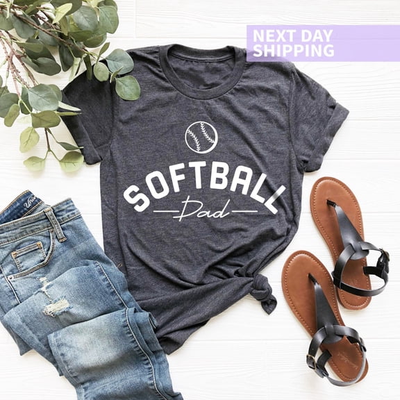 Softball Dad Shirt, Softball Dad Gift Tee, Softball Shirts for Dad, Family Softball Shirts, Game Day Shirts, Father's Day Gift, Dad Tshirt All Size S-5XL