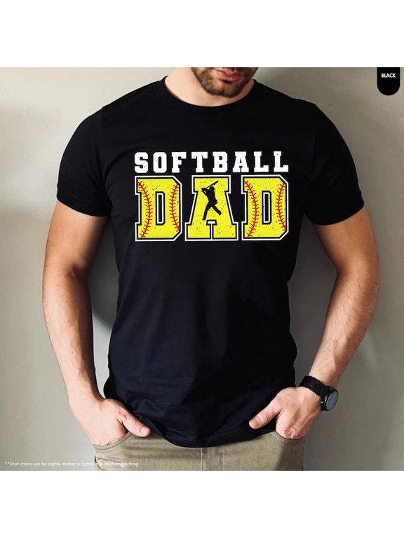 Softball Dad Softball Fan Game Day Softball Softball Lover Fathers Day Gift T-shirt
