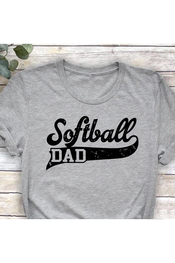 Softball Dad TShirt Funny Sports Dad Gift