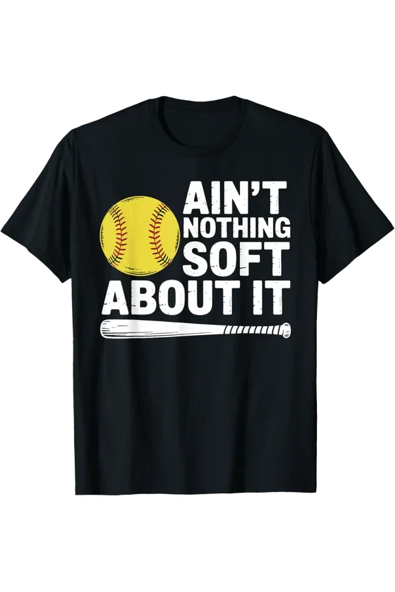 Softball Design For Men Women Softball Player T-Shirt Size S-5XL