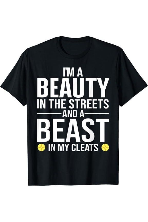 Softball Design For Women Girls Softball Team Player T-Shirt Size S-5XL