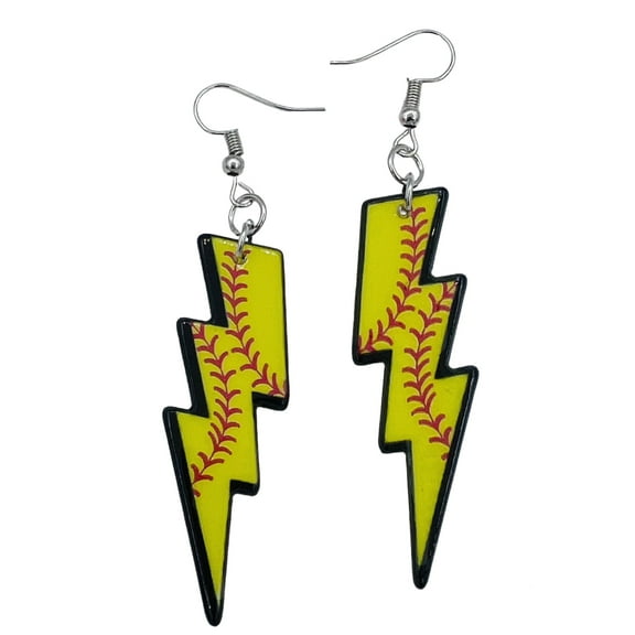 Softball Earrings for Women - Softball Jewelry for Moms - Softball Accessories (Softball)