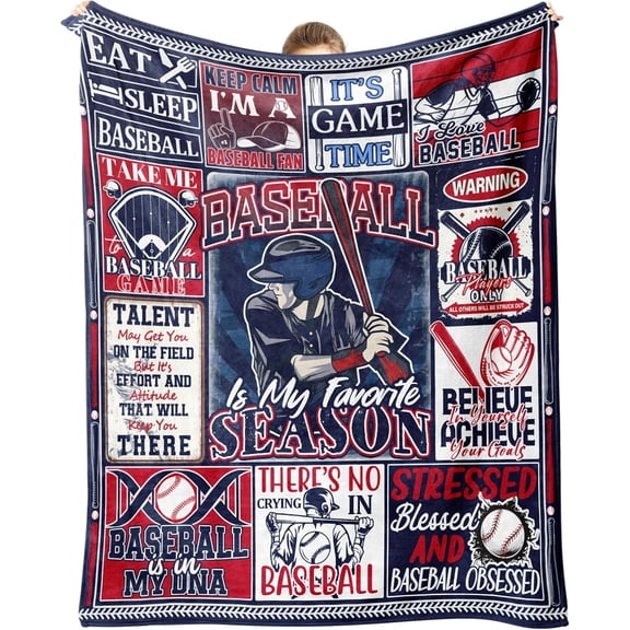 Softball Gifts, Softball Blanket for Girls, Sports Accessories for Teens Adults 60"x50"