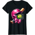 thumbnail image 1 of Softball Girl Coquette Bow Softball T-Shirt Size S-5XL, 1 of 4