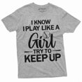 thumbnail image 1 of Softball Girl T-Shirt Womens Unisex American Sports Funny Tee Shirt Gift For Her (XX-Large Grey), 1 of 6