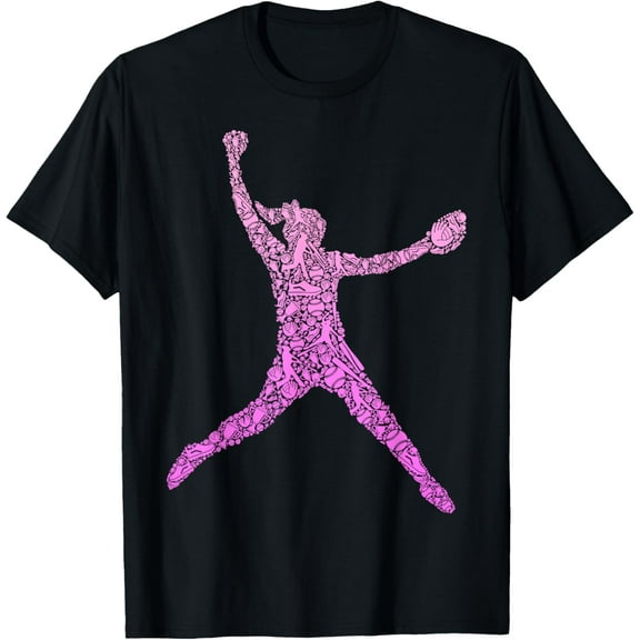 Softball Girls Women Kids Girl T-Shirt