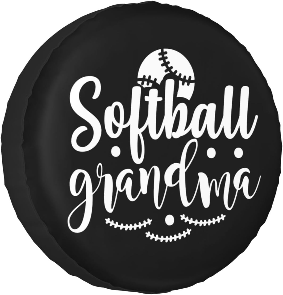 Softball Grandma Spare Tire Covers Weatherproof Universal Spare Tire