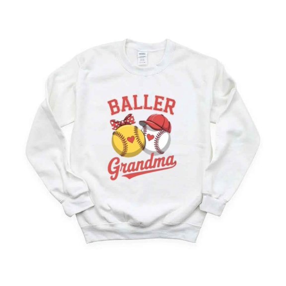 Softball Grandma T-Shirt with Game Day Style for Mother's Day Lovers, for men & women, up to size 5XL