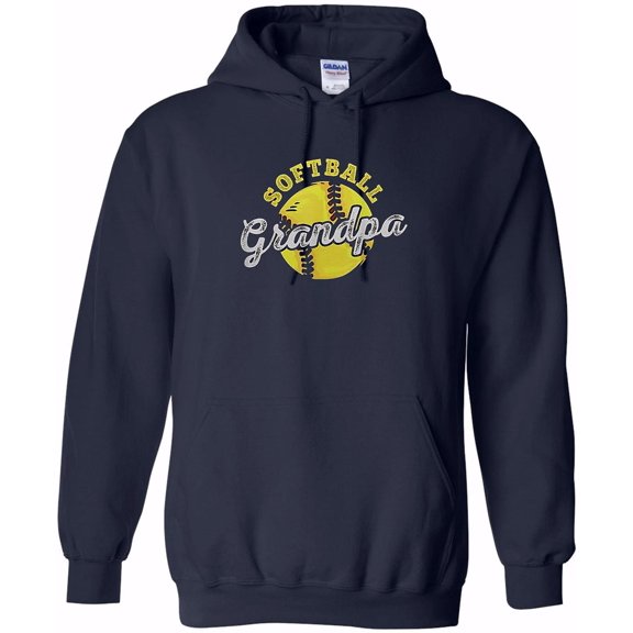 Softball Grandpa Grandfather, Fathers Day, Sport, Player, Family, Fan Game Day Hoodie Unisex, up to 5XL