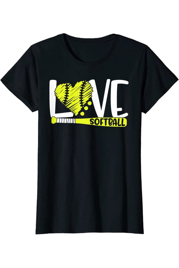 Softball Graphic Saying Shirts for Girls and Women T-Shirt
