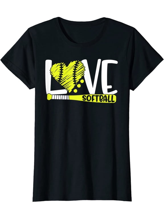 Softball Graphic Saying Shirts for Girls and Women T-Shirt