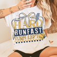 thumbnail image 1 of Softball Hit Hard Run Fast Swing Left Retro Softball Shirt Softball Saying Shirt Game Day Softball Shirt Retro Quote Funny Softball Mom, 1 of 5