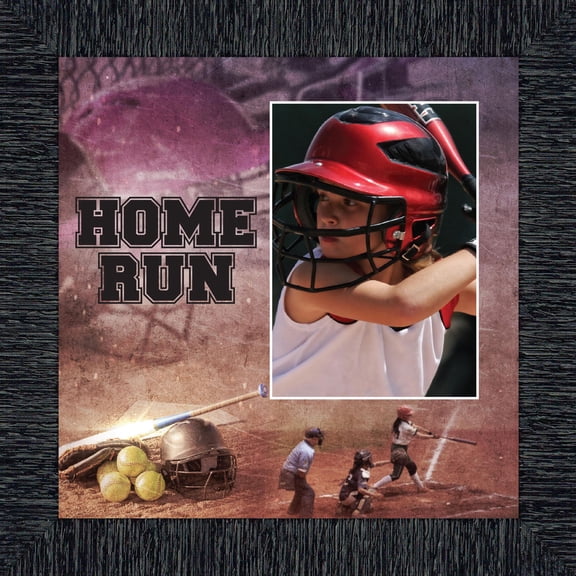 Softball, Home Run Picture Frame, Softball Picture for Player or Coach, 6365CH