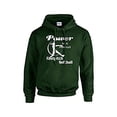 thumbnail image 1 of Softball Hooded Sweatshirt Power in A Ponytail-Frst-Medium Forest Green, 1 of 4