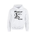 thumbnail image 1 of Softball Hooded Sweatshirt Power in A Ponytail-Wht-XXL, 1 of 4