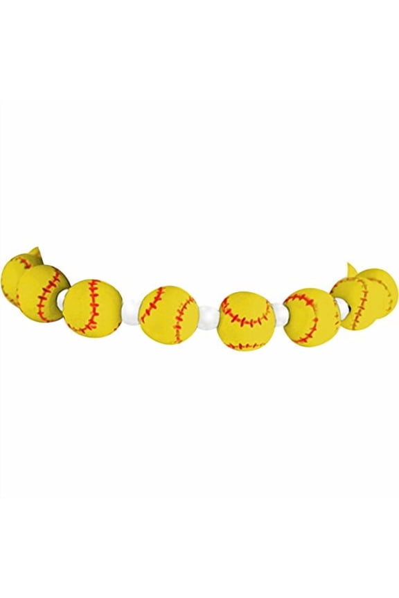 Softball Hypoallergenic Stretch Bracelet, Fits Everyone. Nickle, Lead, Cadmium Free.