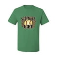 thumbnail image 1 of Softball Life Animal Print Girl Sports Men's Graphic T-Shirt, Kelly, Large, 1 of 4