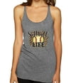 thumbnail image 1 of Softball Life Animal Print Girl Sports Tri-Blend Racerback Tank Top, Premium Heather, X-Large, 1 of 5