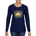 thumbnail image 1 of Softball Life Animal Print Girl Sports Womens Graphic Long Sleeve T-Shirt, Navy, Medium, 1 of 5