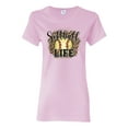 thumbnail image 1 of Softball Life Animal Print Girl Sports Womens Graphic T-Shirt, Light Pink, XX-Large, 1 of 5