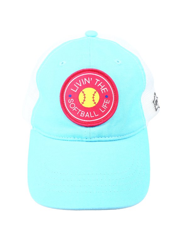 Company - Softball Life - Light Blue Adjustable Mesh Hat