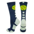 thumbnail image 1 of Softball Logo Athletic Crew Socks (Navy/White, Small), 1 of 2