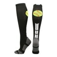 thumbnail image 1 of Softball Logo Over the Calf Socks (Black/White/Graphite, Small), 1 of 2