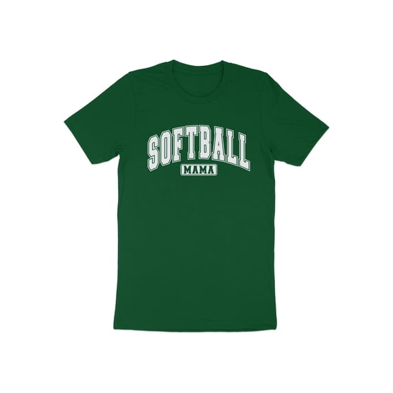 Softball Mama Mom Mother Sports Gift for Mother's Day Women T-Shirt Funny Cool Softball Mama Birthday Holiday Presents Tshirt