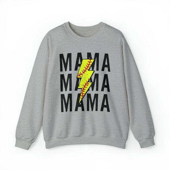 Softball Mama Mom Mothers Day Sweatshirt, Gifts, Crewneck
