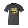 thumbnail image 1 of Softball Mom Animal Print Girl Sports Men's Graphic T-Shirt, Heather Black, Medium, 1 of 4