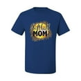thumbnail image 1 of Softball Mom Animal Print Girl Sports Men's Graphic T-Shirt, Royal, XX-Large, 1 of 4