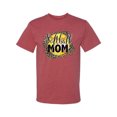 thumbnail image 1 of Softball Mom Animal Print Girl Sports Men's Graphic T-Shirt, Vintage Heather Red, Large, 1 of 4