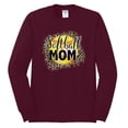 thumbnail image 1 of Softball Mom Animal Print Girl Sports Mens Long Sleeve Shirt, Maroon, 3X-Large, 1 of 4