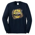 thumbnail image 1 of Softball Mom Animal Print Girl Sports Mens Long Sleeve Shirt, Navy, X-Large, 1 of 4