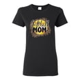 thumbnail image 1 of Softball Mom Animal Print Girl Sports Womens Graphic T-Shirt, Black, Large, 1 of 5
