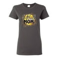 thumbnail image 1 of Softball Mom Animal Print Girl Sports Womens Graphic T-Shirt, Charcoal, XX-Large, 1 of 5
