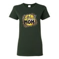 thumbnail image 1 of Softball Mom Animal Print Girl Sports Womens Graphic T-Shirt, Forest Green, Large, 1 of 5