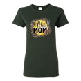 thumbnail image 1 of Softball Mom Animal Print Girl Sports Womens Graphic T-Shirt, Forest Green, Small, 1 of 5