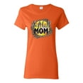 thumbnail image 1 of Softball Mom Animal Print Girl Sports Womens Graphic T-Shirt, Orange, 3X-Large, 1 of 5