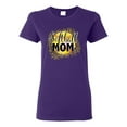 thumbnail image 1 of Softball Mom Animal Print Girl Sports Womens Graphic T-Shirt, Purple, X-Large, 1 of 5