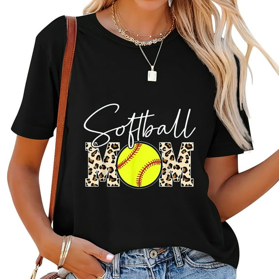 Softball Mom For A Mama Mothers Day T-Shirt