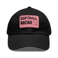 thumbnail image 1 of Softball Mom Hat Cap Strap Back Dad Hat With Patch High School College Mom, 1 of 7
