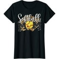 thumbnail image 1 of Softball Mom Leopard Funny Baseball Mom Mother's Day T-Shirt, 1 of 3