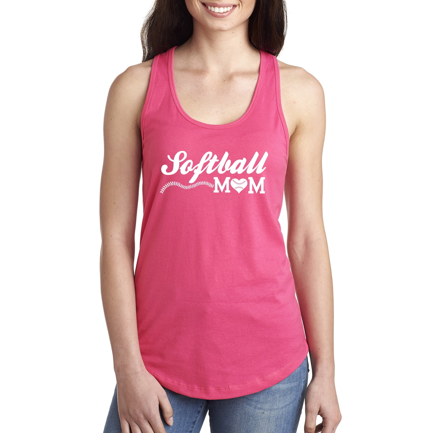 Softball Mom Racerback Tank - Walmart.com