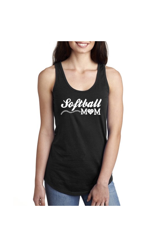 Softball Mom Racerback Tank