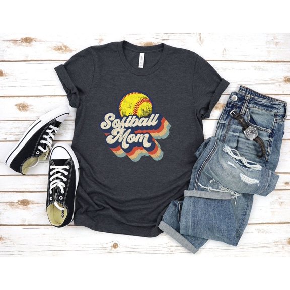 Softball Mom Shirt Retro Softball, Mom Shirt, Softball Mom, Softball T-Shirts, Softball Mom Shirts, Mother Day Shirt, Softball, Mom Shirt Gift