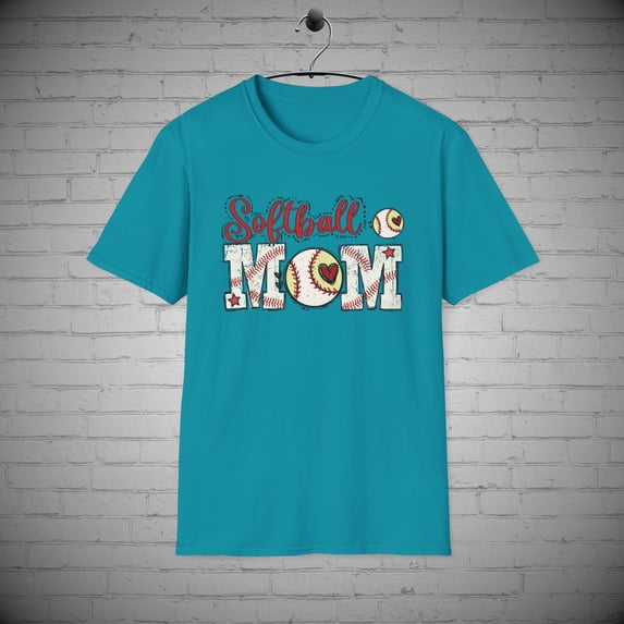 Softball Mom t-shirt, Proud Athletic Baseball Mom tee, Mother's Day Gift