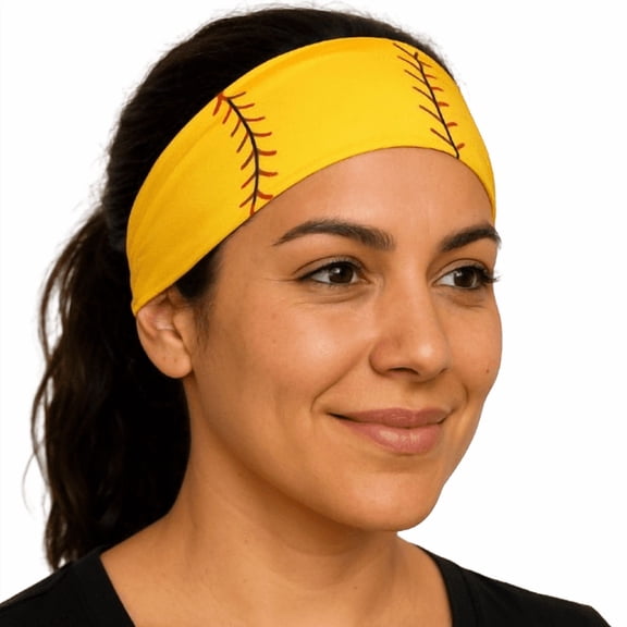 Softball Pattern Sweatband