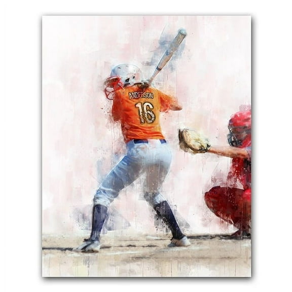 Softball Personalized Print